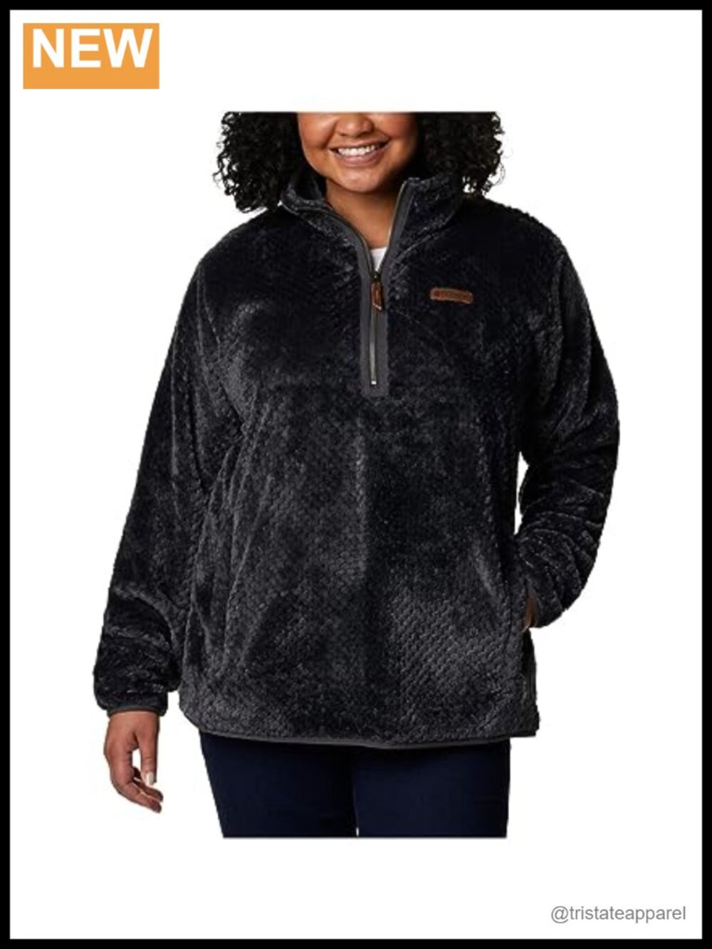 Sherpa Fleece 1/4 Zip Pullover Jacket Cozy Warm Winter Layer